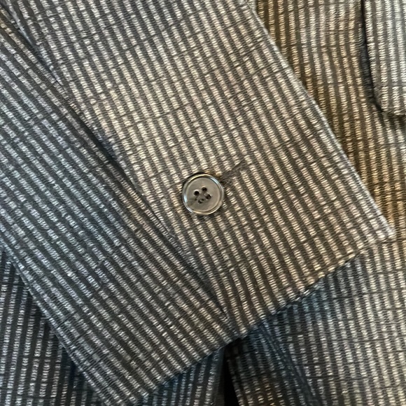 Bailey / 44 Medium Soft Peter the Great Striped Blazer in Black & Anthracite - Picture 7 of 12